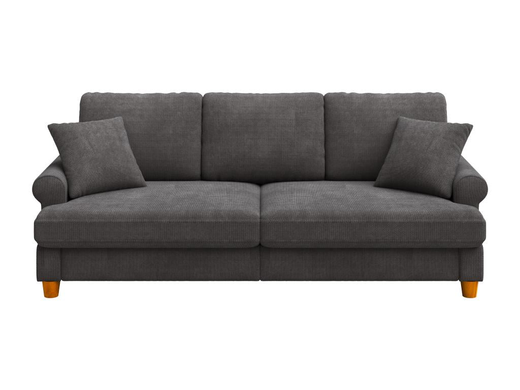 Brown Fabric Sofa, 220 x 76 x 86 cm