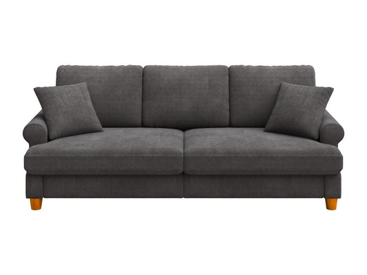 Brown Fabric Sofa, 220 x 76 x 86 cm