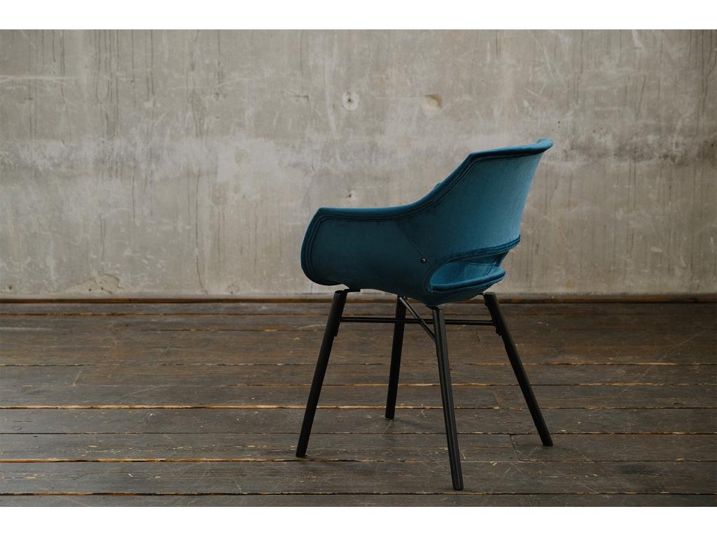 Blue Velvet Chair - dlz1766579426567