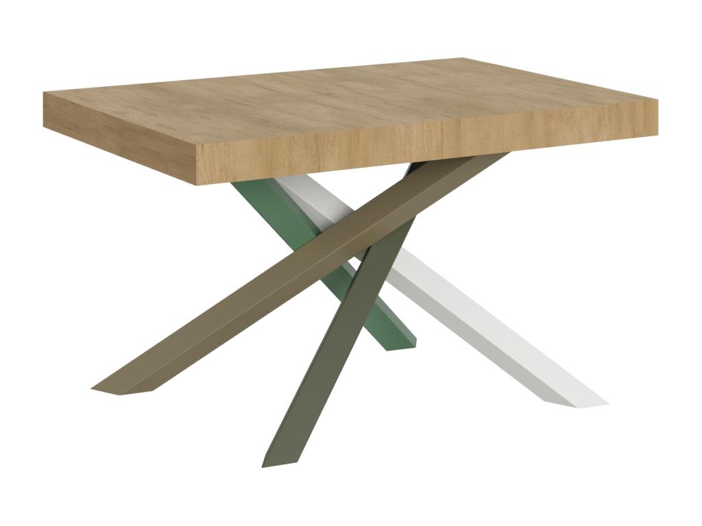 Brown Oak Wood Table, 90 x 120 cm