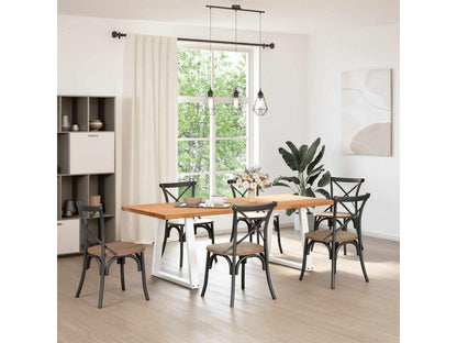 Brown Oak Wood Dining Table - dlz1766579870477