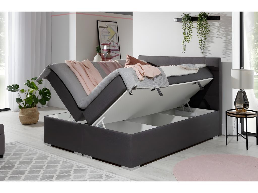 Anthracite Headboard Set, 160 x 200 cm