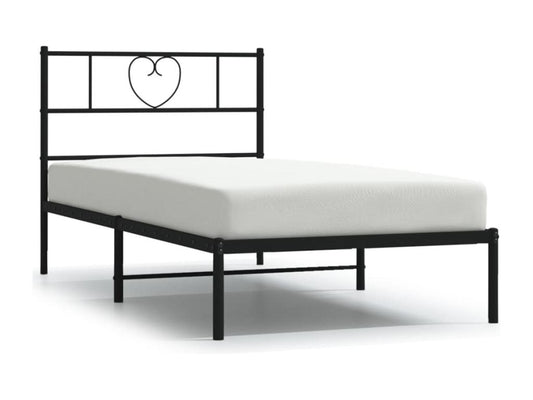 Black Metal Headboard, 75 x 190 cm