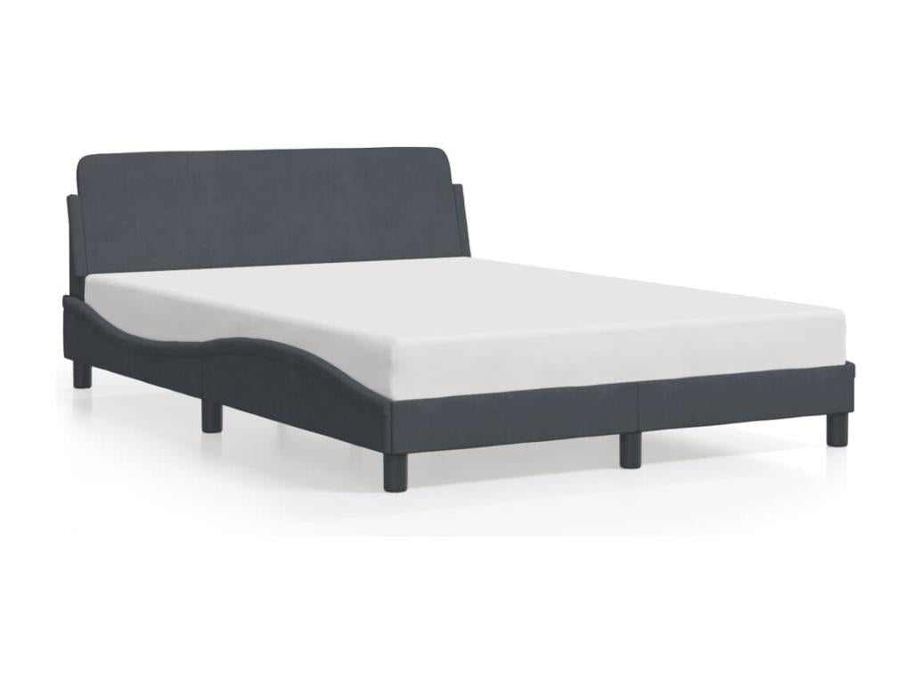 Gray Velvet Mattress, 140 x 200 cm