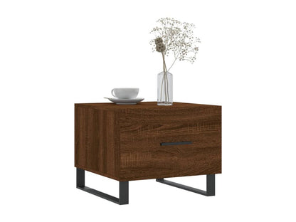 Brown Engineered Wood Table, 50 x 50 x 40 cm