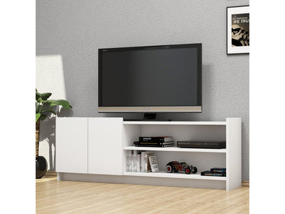 White TV Stand, 141 x 50 x 29.5 cm