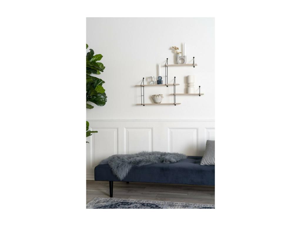 Black Shelf, 17.5 x 99 x 62 cm