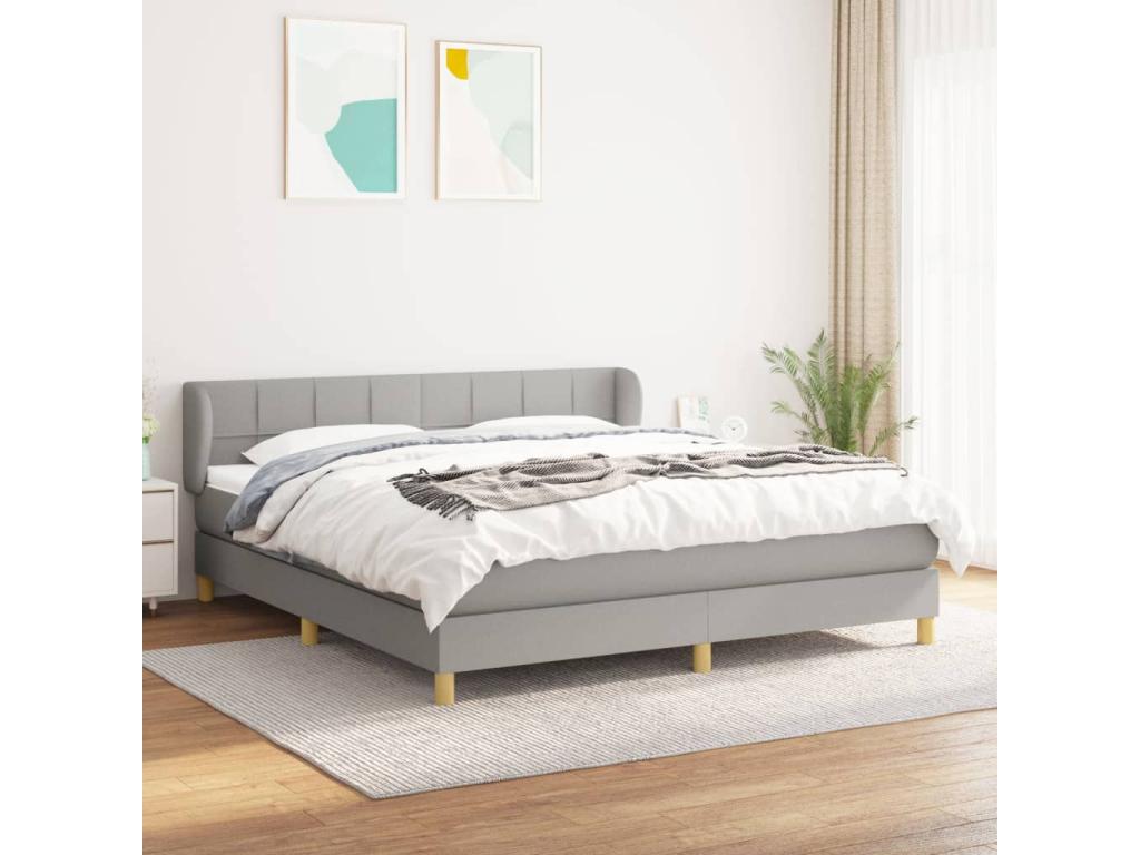 Gray Fabric Mattress, 180 x 200 cm