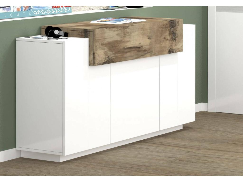 White Sideboard, 140 x 45 cm
