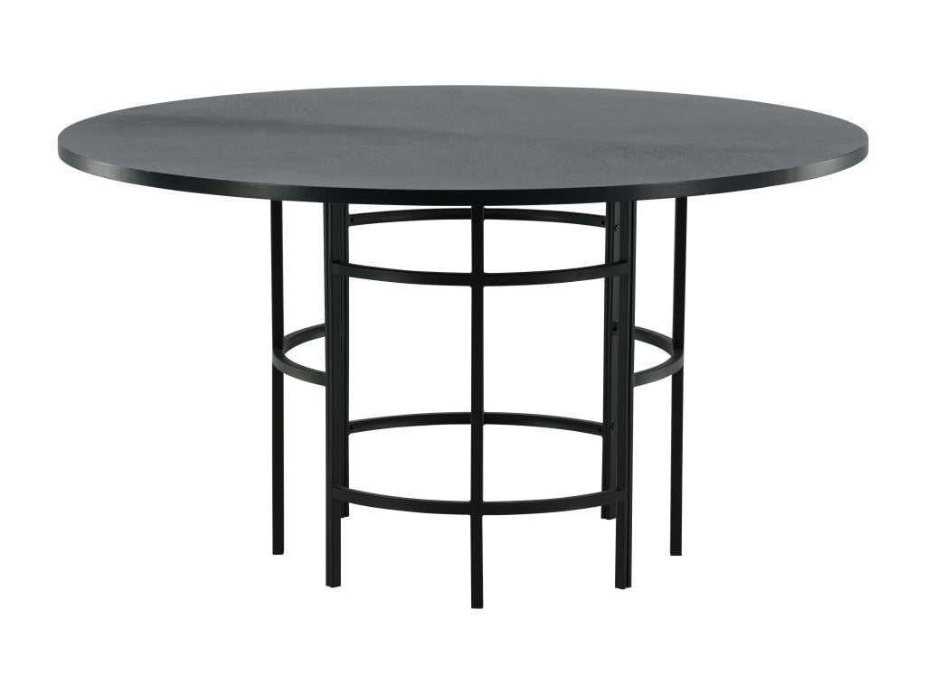 Black Dining Table, 140 x 140 x 74 cm