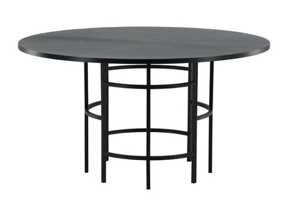Black Dining Table, 140 x 140 x 74 cm