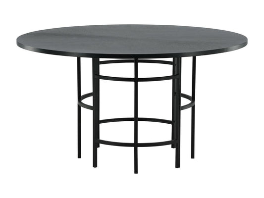 Black Dining Table, 140 x 140 x 74 cm