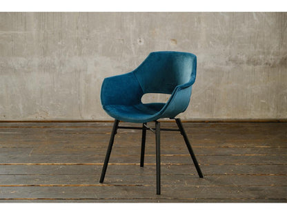 Blue Velvet Chair - dlz1766579426567