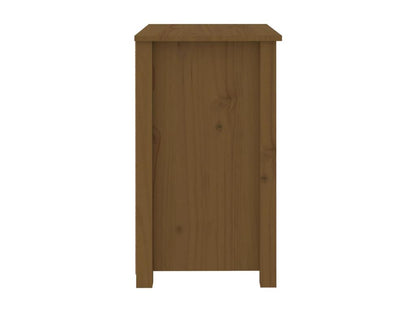 Brown Pine Wood Nightstand, 50 x 35 x 61.5 cm