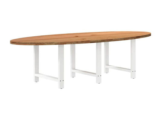 Brown Oak Wood Dining Table - dlz1766579387905