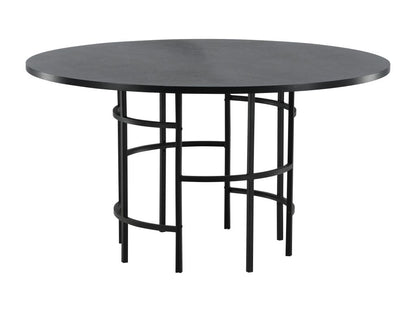 Black Dining Table, 140 x 140 x 74 cm