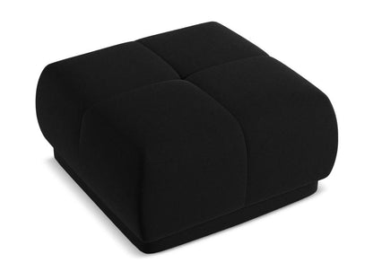 Black Velvet Ottoman