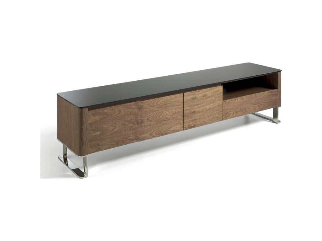 Beige Glass Sideboard