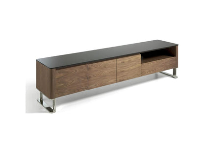 Beige Glass Sideboard