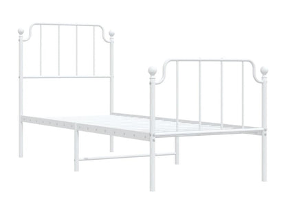 White Metal Headboard, 75 x 190 cm
