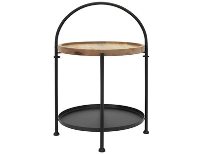 Brown Metal Side Table