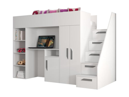 White Bunk Bed Frame