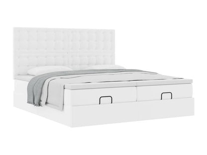 White Faux Leather Mattress, 180 x 200 cm