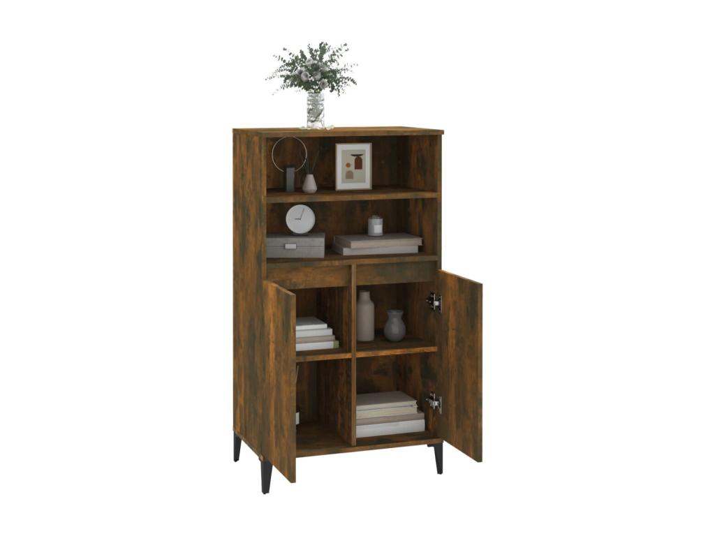 Brown Engineered Wood Sideboard, 60 x 36 x 110 cm