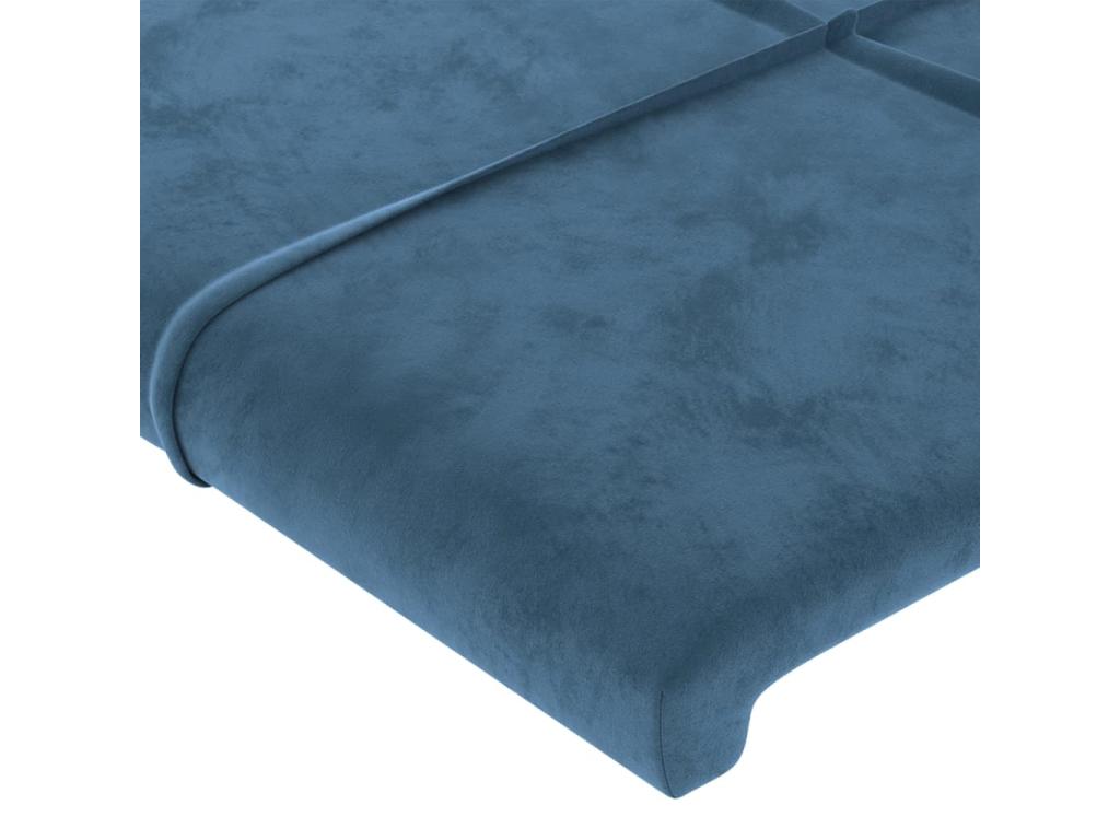 Blue Velvet Bed Frame, 72 x 5 x 78 cm