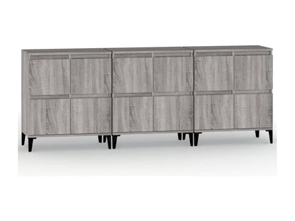 Gray Engineered Wood Sideboard, 60 x 35 x 70 cm - dlz1766579462788