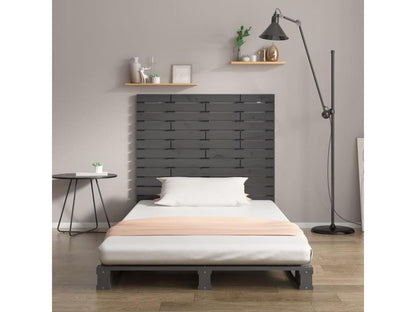 Gray Solid Wood Headboard, 81 x 3 x 91.5 cm