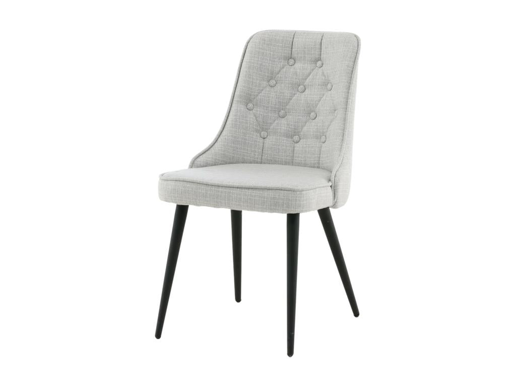 Gray Velvet Chair, 50 x 66 x 89 cm