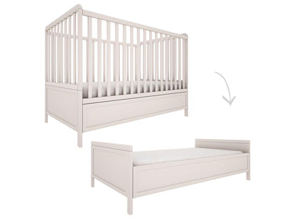 Beige Bed Frame, 70 x 140 cm