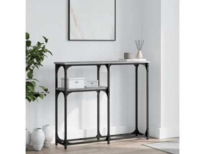 Gray Engineered Wood Table, 90 x 22.5 x 75 cm