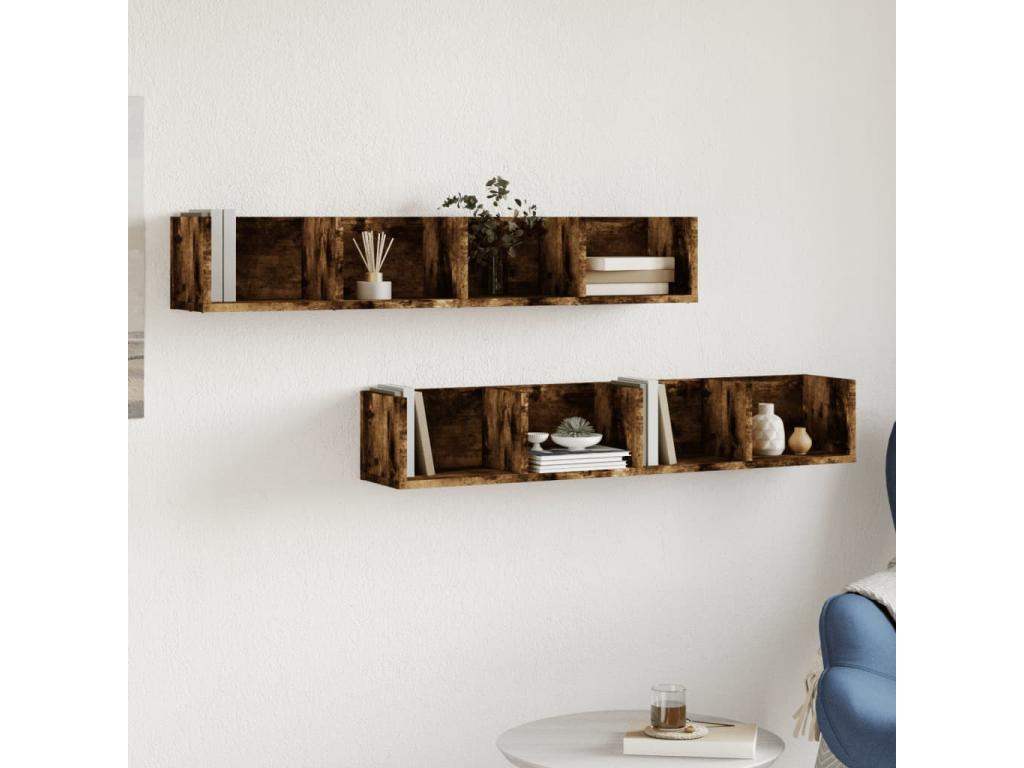 Brown Engineered Wood Wardrobe, 99 x 18 x 16.5 cm