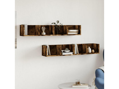 Brown Engineered Wood Wardrobe, 99 x 18 x 16.5 cm