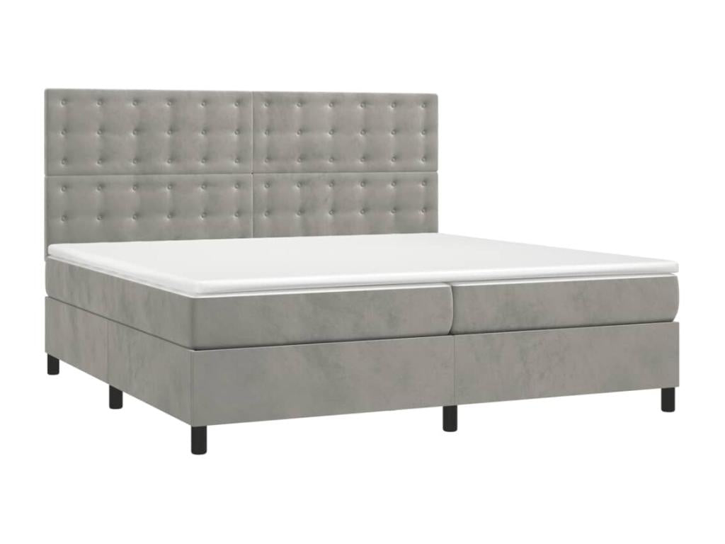 Gray Velvet Mattress, 200 x 200 cm - dlz1766579856638