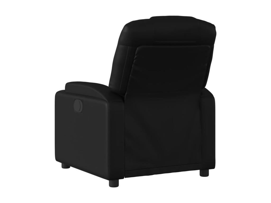 Black Faux Leather Accent Chair - dlz1766579836435