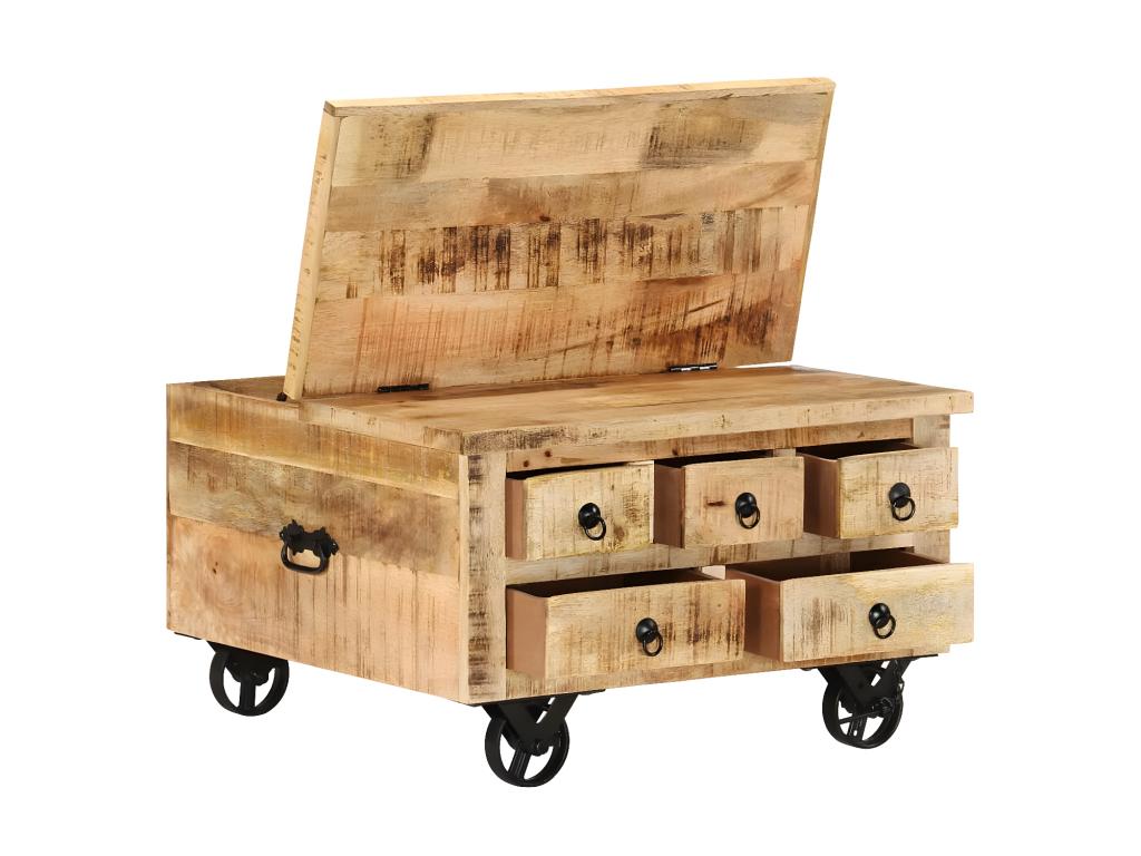 Brown Coffee Table, 70 x 70 x 40 cm