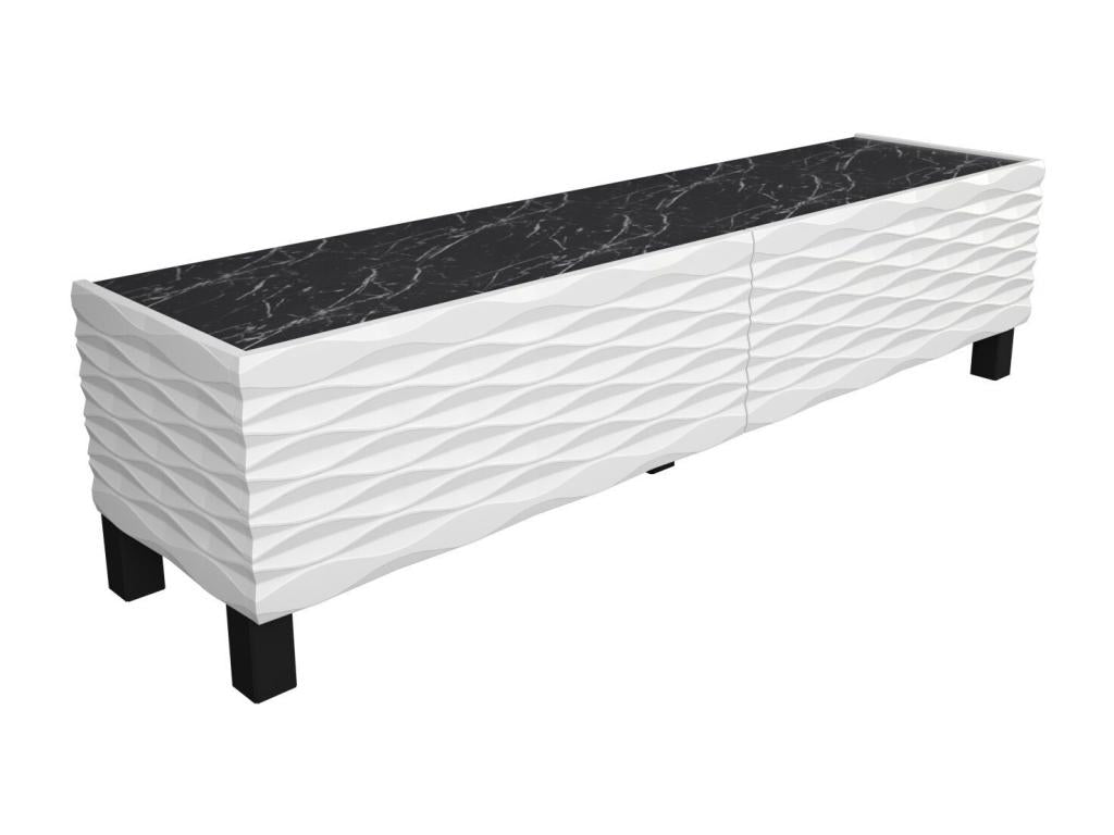 White Marble TV Stand