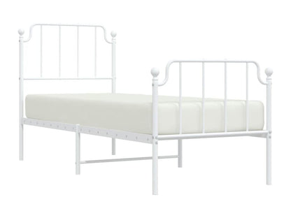 White Metal Headboard, 75 x 190 cm