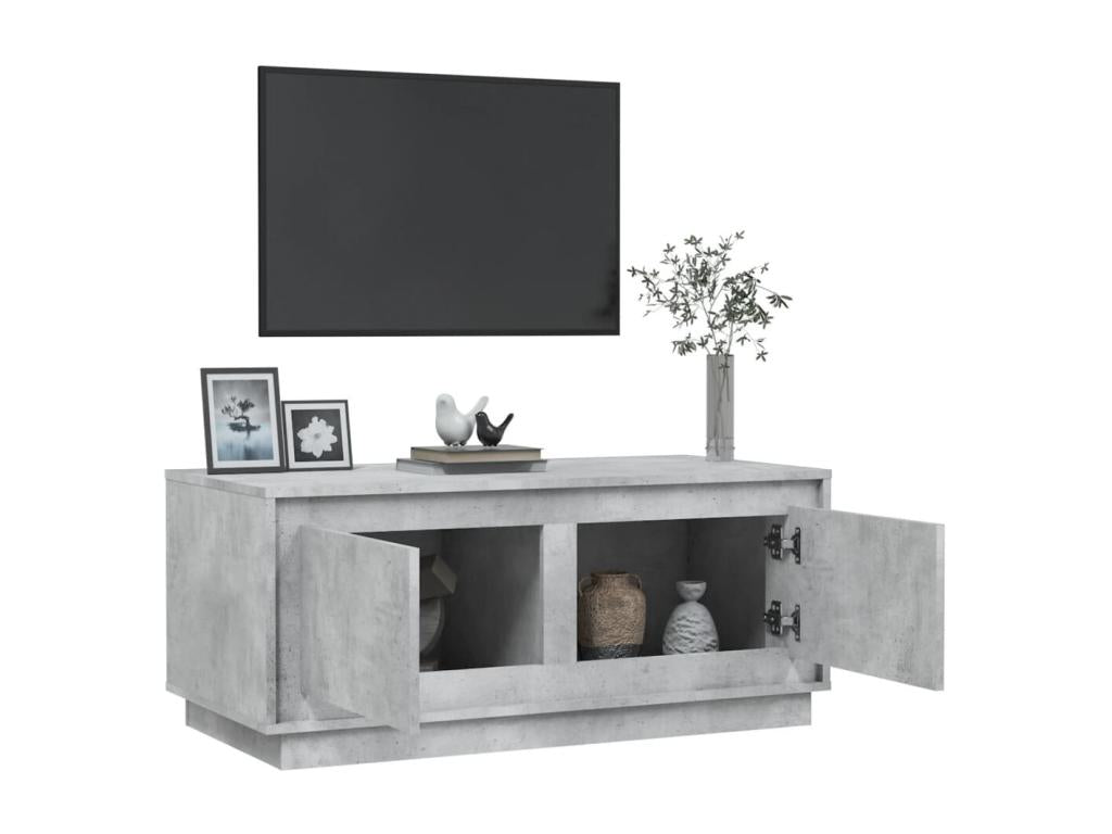 Gray Engineered Wood Coffee Table, 102 x 50 x 44 cm