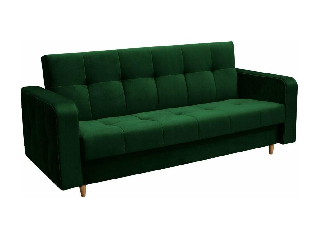 Green Sofa Bed, 98 x 223 x 93 cm