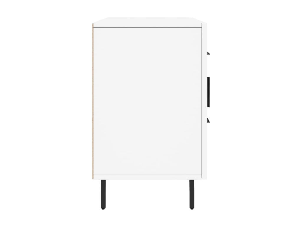 White Engineered Wood Sideboard, 100 x 36 x 60 cm