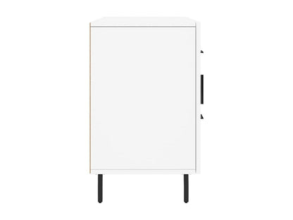 White Engineered Wood Sideboard, 100 x 36 x 60 cm