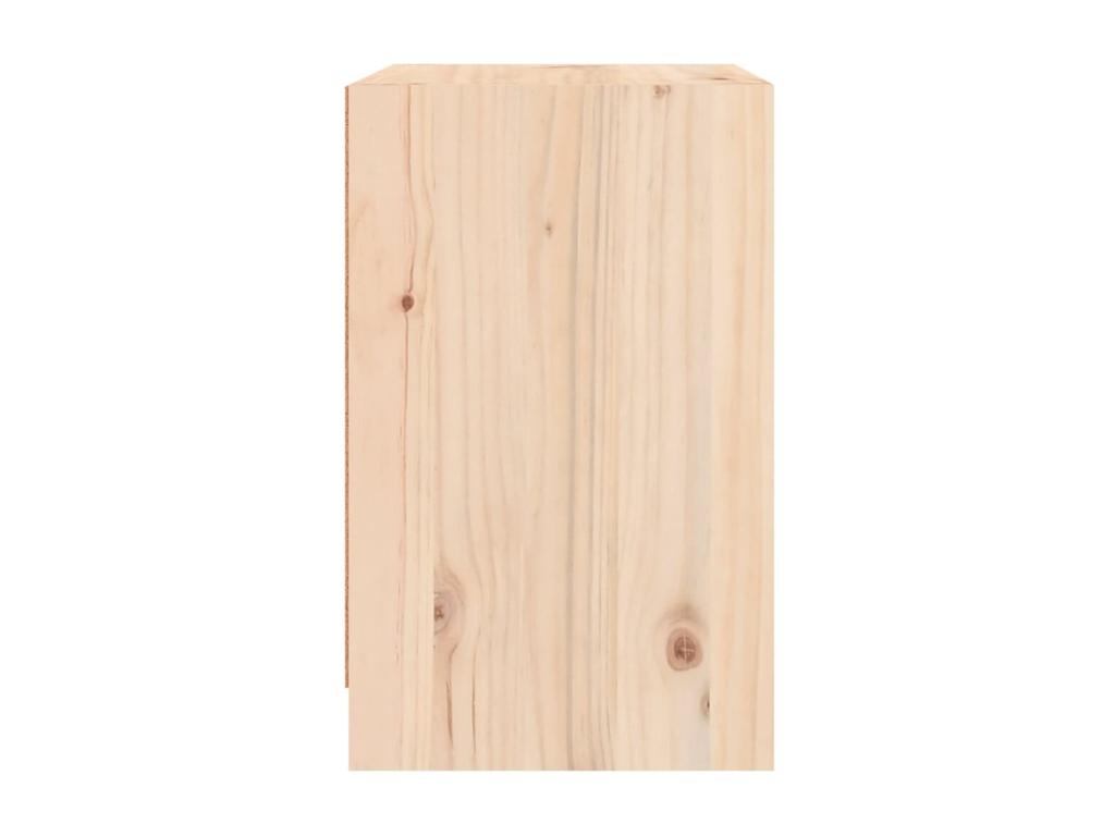 Brown Pine Wood Nightstand, 40 x 31 x 50 cm