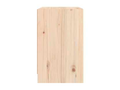 Brown Pine Wood Nightstand, 40 x 31 x 50 cm