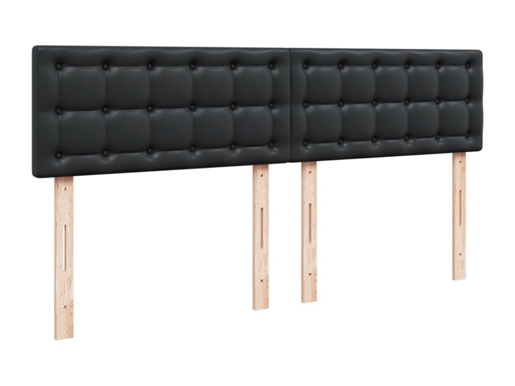 Black Faux Leather Mattress, 180 x 200 cm