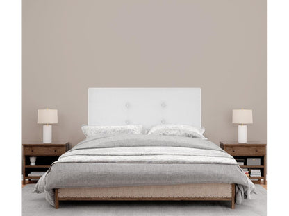 White Fabric Headboard, 90 x 105 cm
