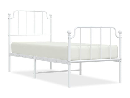 White Metal Headboard, 75 x 190 cm